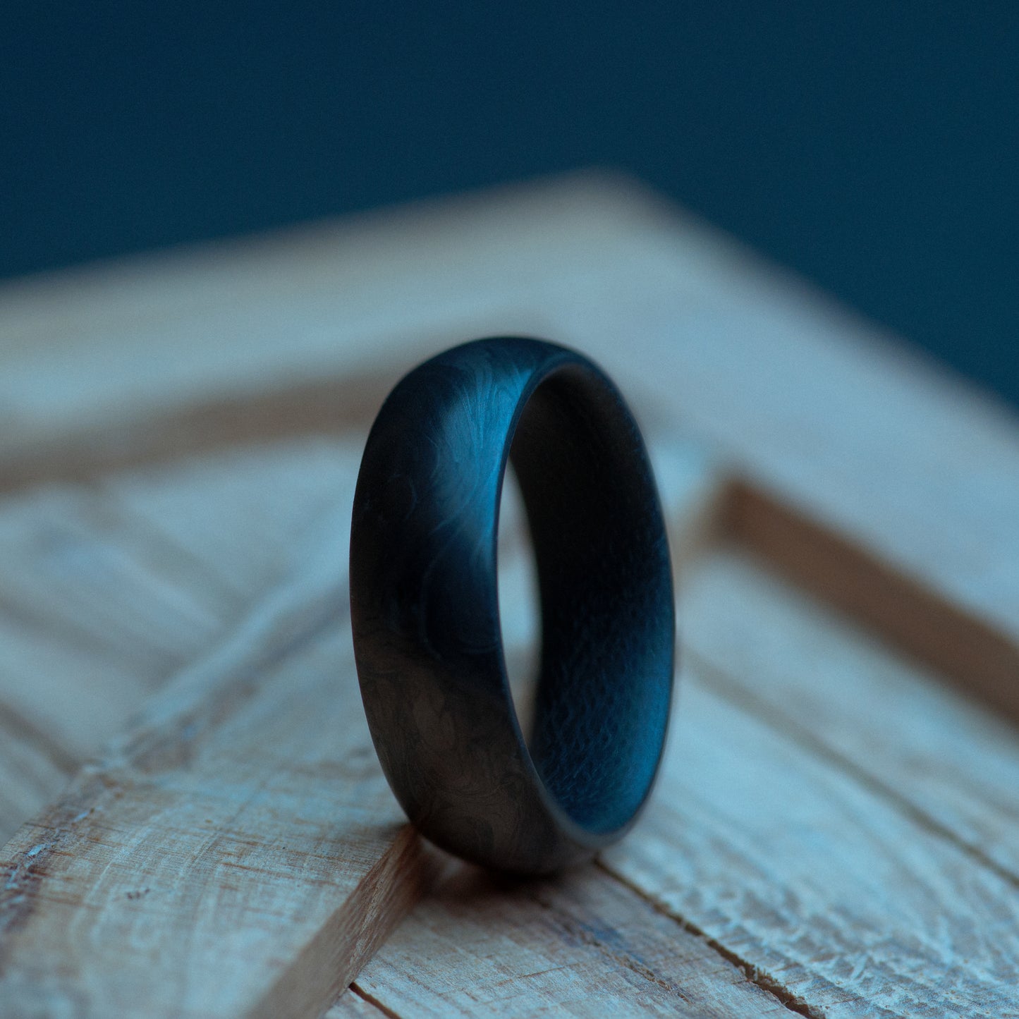 Micarta and Forged Carbon Fiber Mens Wedding Band