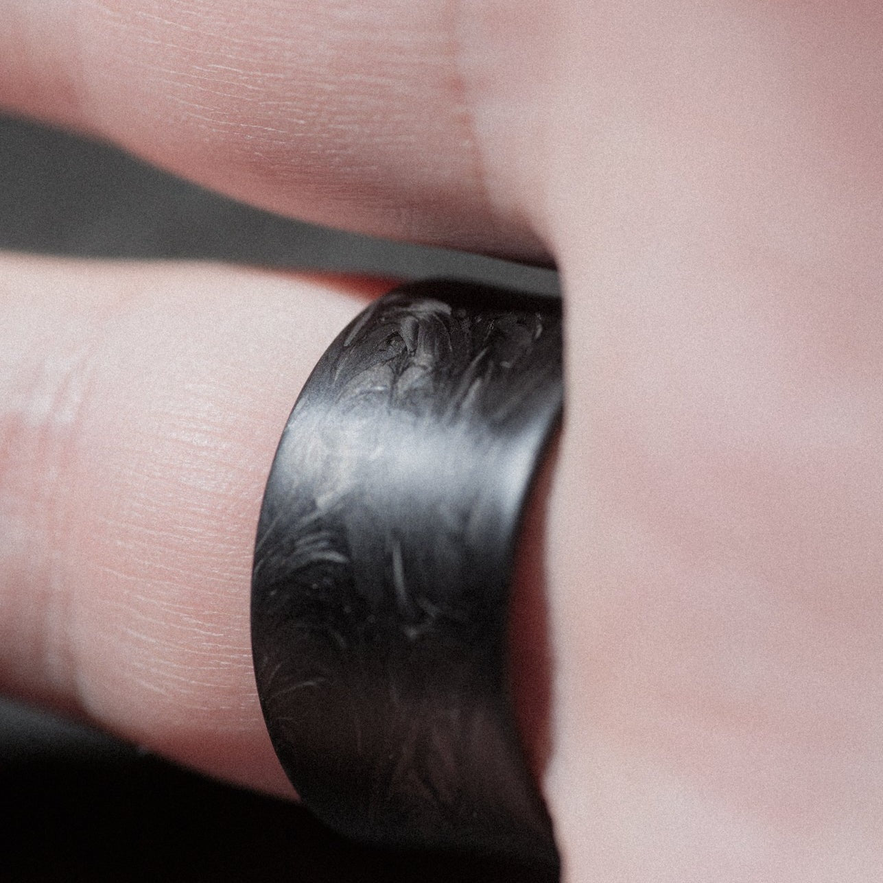 Concave Forged Carbon Fiber Wedding Band